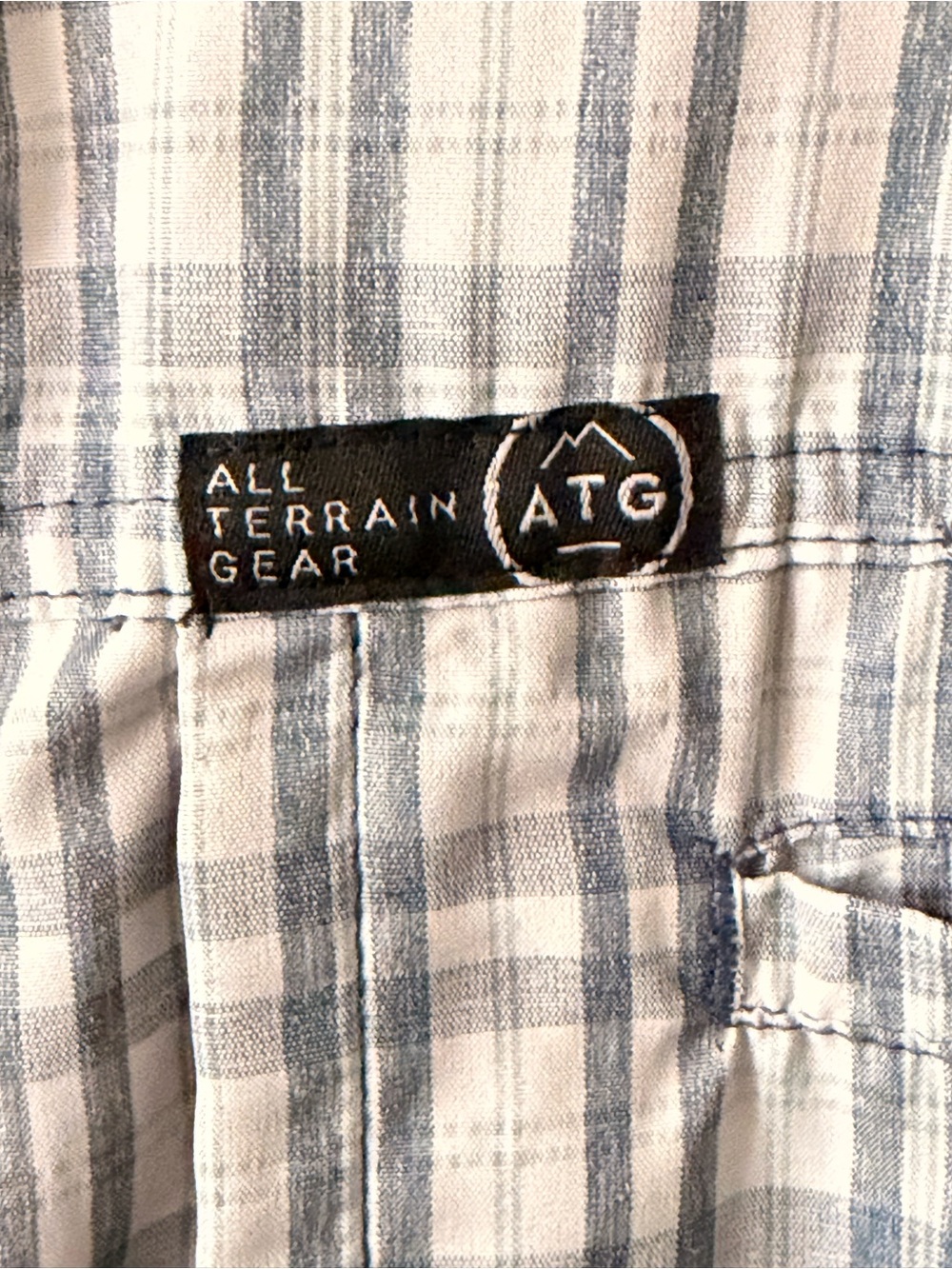 Wrangler ATG All Terrain Gear Plaid Outdoor Hiking Shir